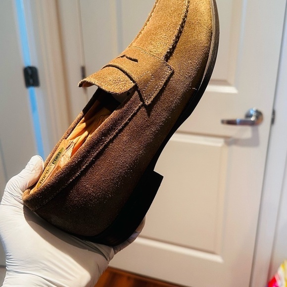 Geox Respira Suede Penny Loafers. - Picture 8 of 15